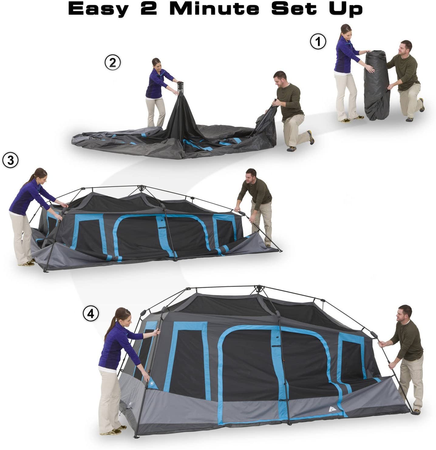 ozark 10 person instant tent