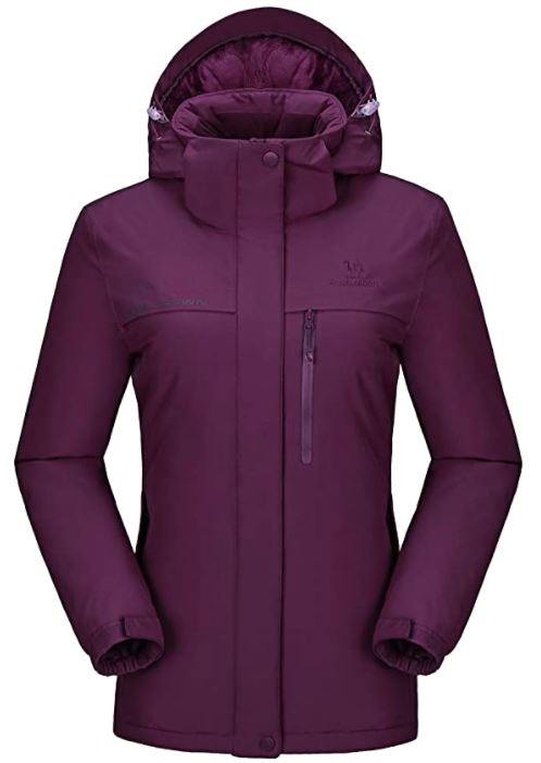 Camel Crown Women’s Mountain Snow Waterproof Ski Jacket