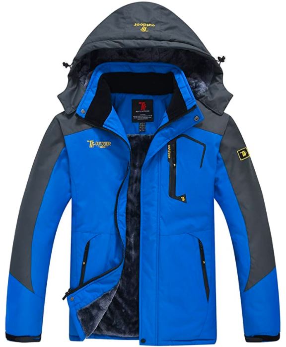 Jinshi Men’s Mountain Waterproof Fleece Jacket