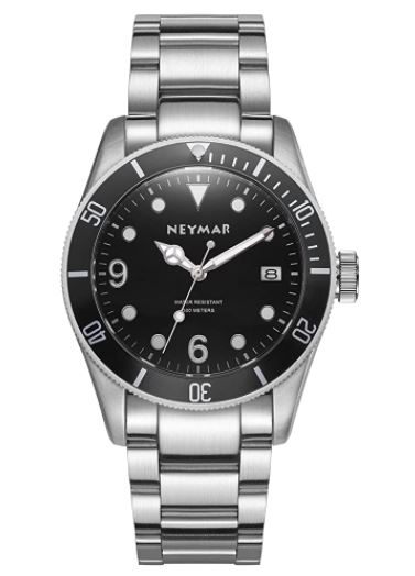 NEYMAR 41.5mm Men's Automatic Watch 300m Diver Watch 200m Stainless Steel Watch