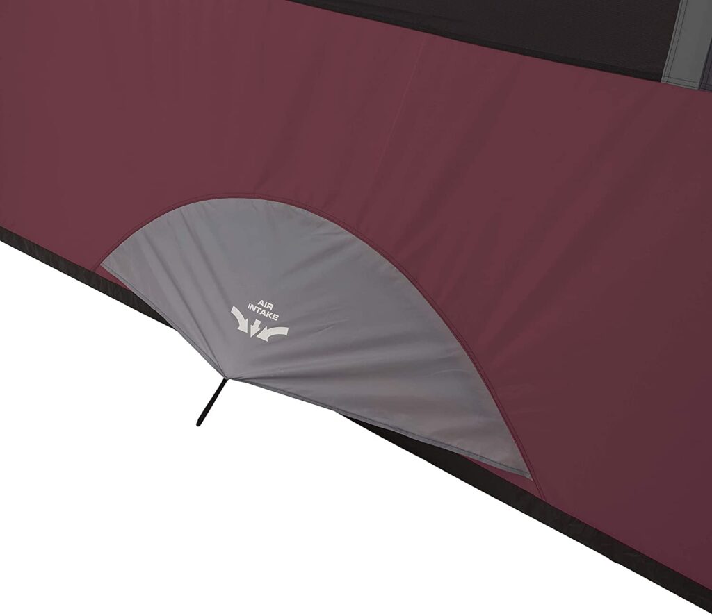 instant dome tent ventilation