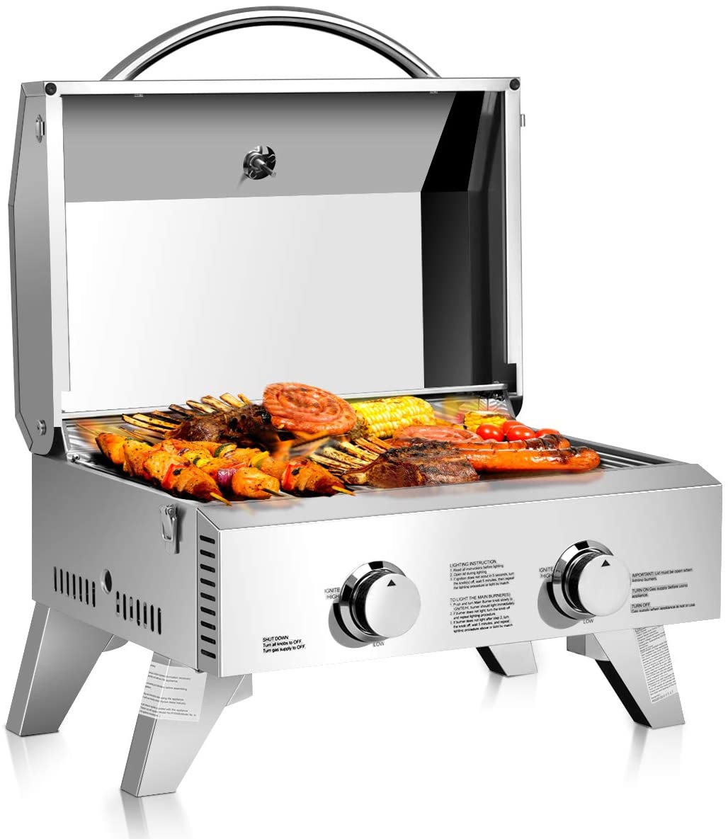 Giantex Propane TableTop Gas Grill Stainless Steel
